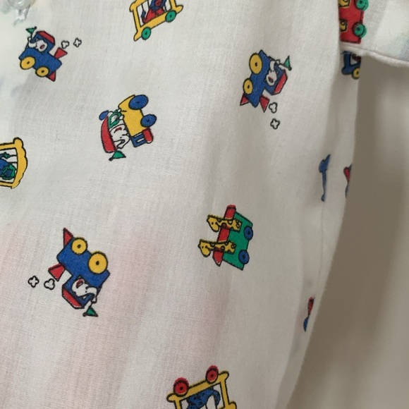 VTG boys trains button down shirt 90s Y2K - Picture 6 of 6